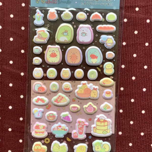 Sumikko Gurashi Food & Tea Puffy Stickers