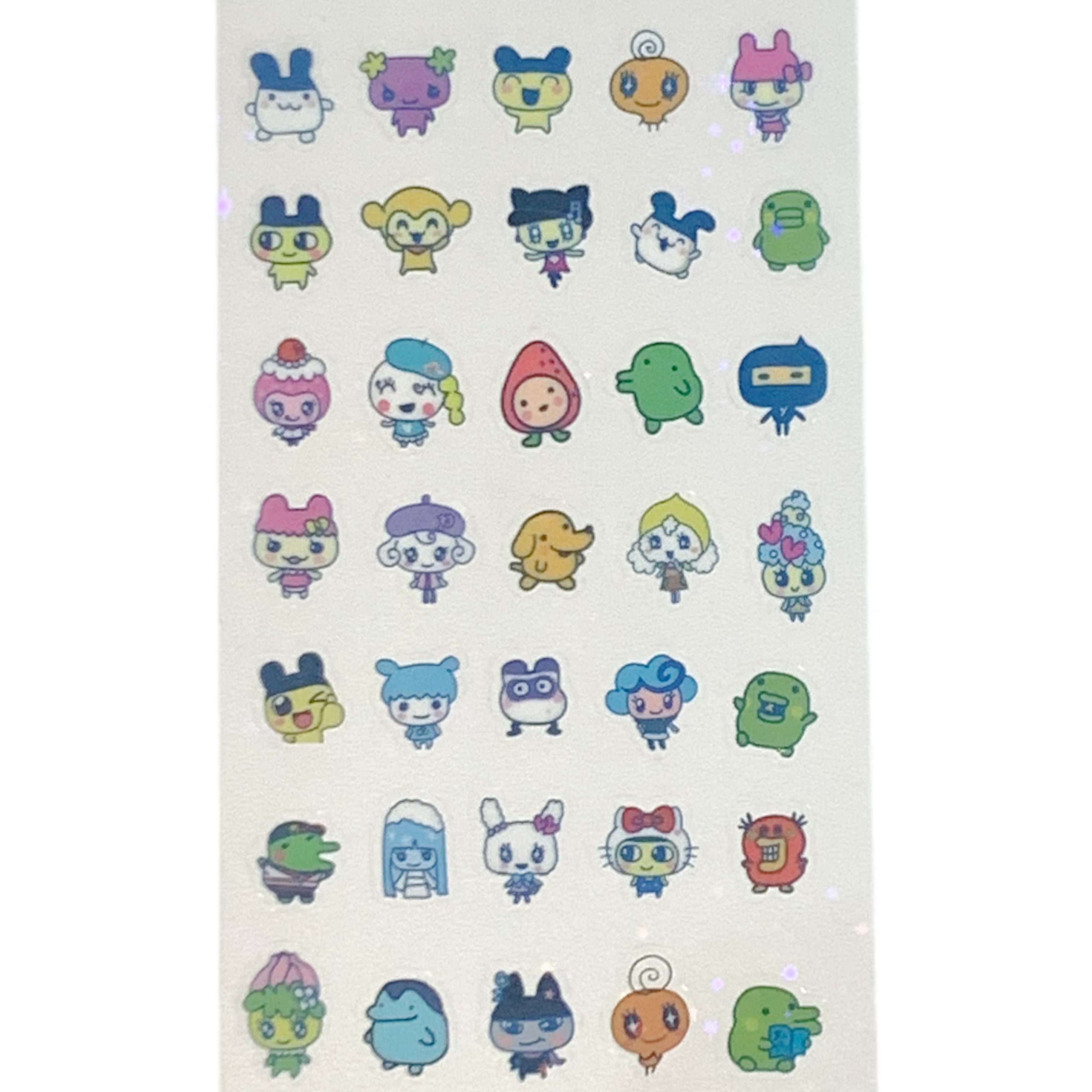 Tamagotchi Sticker Sheet – Retro Digital Friends Collection