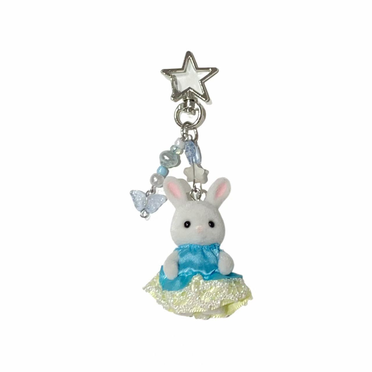 Sylvanian Families Handmade Keychain – Snow Rabbit