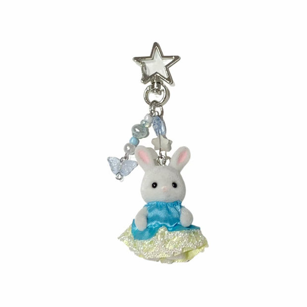 Sylvanian Families Handmade Keychain – Snow Rabbit