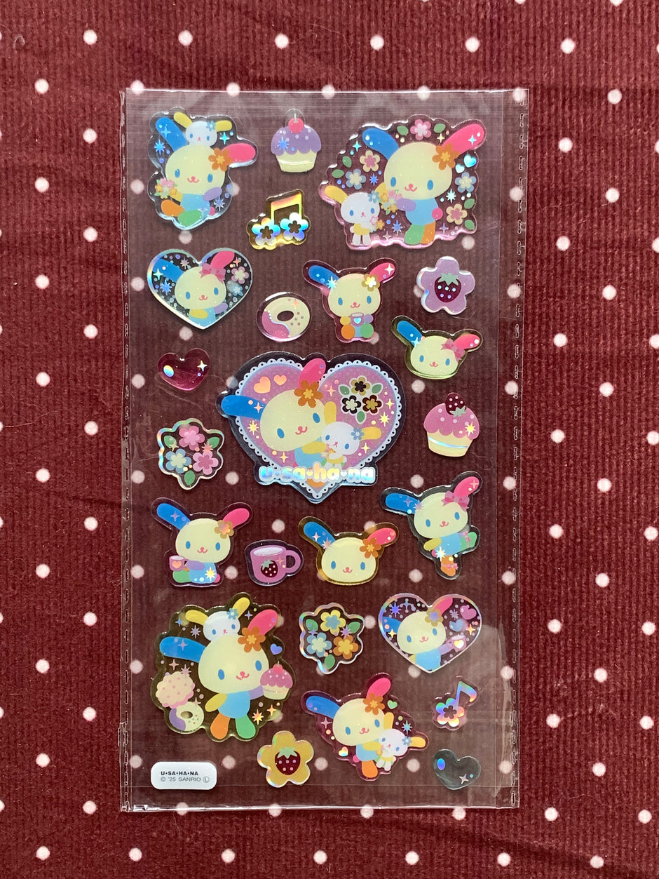 Sanrio Usahana Sparkle Stickers