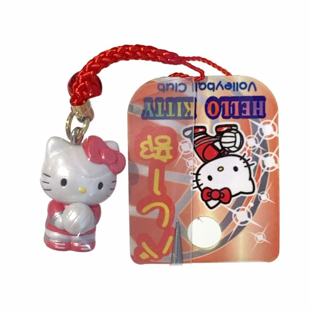 Hello Kitty Gotochi Keychain (with strap) – 2007 Volleyball Club – Japan Exclusive Vintage
