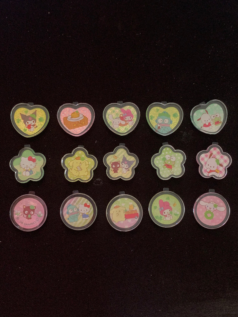 Sanrio Characters Clover Picnic Clear Hard Seal Stickers