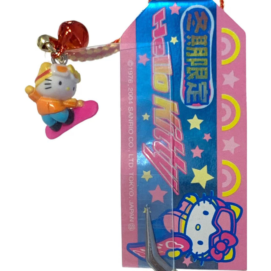 Hello Kitty Gotochi Keychain (with strap) – 2005 Winter Limited (冬期限定) – Japan Exclusive Vintage