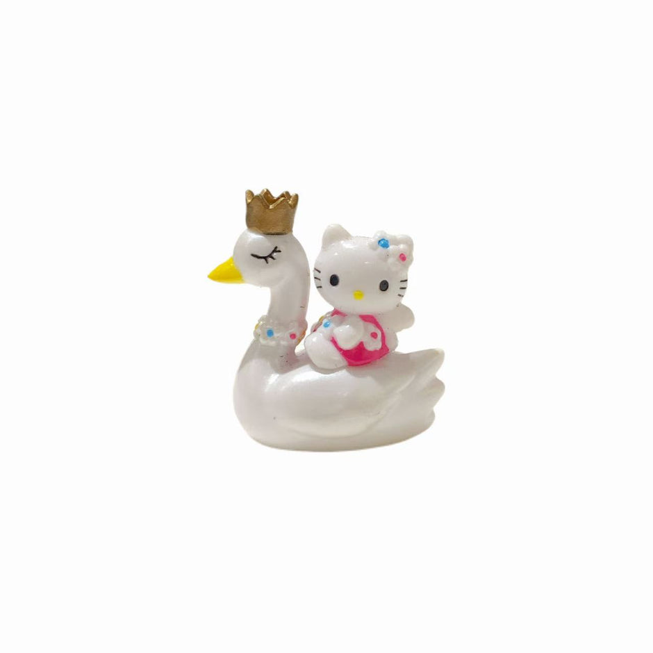 Hello Kitty Gotochi Keychain (with strap) – 2004 & 2008 Tokyo Swan Boat – Japan Exclusive Vintage