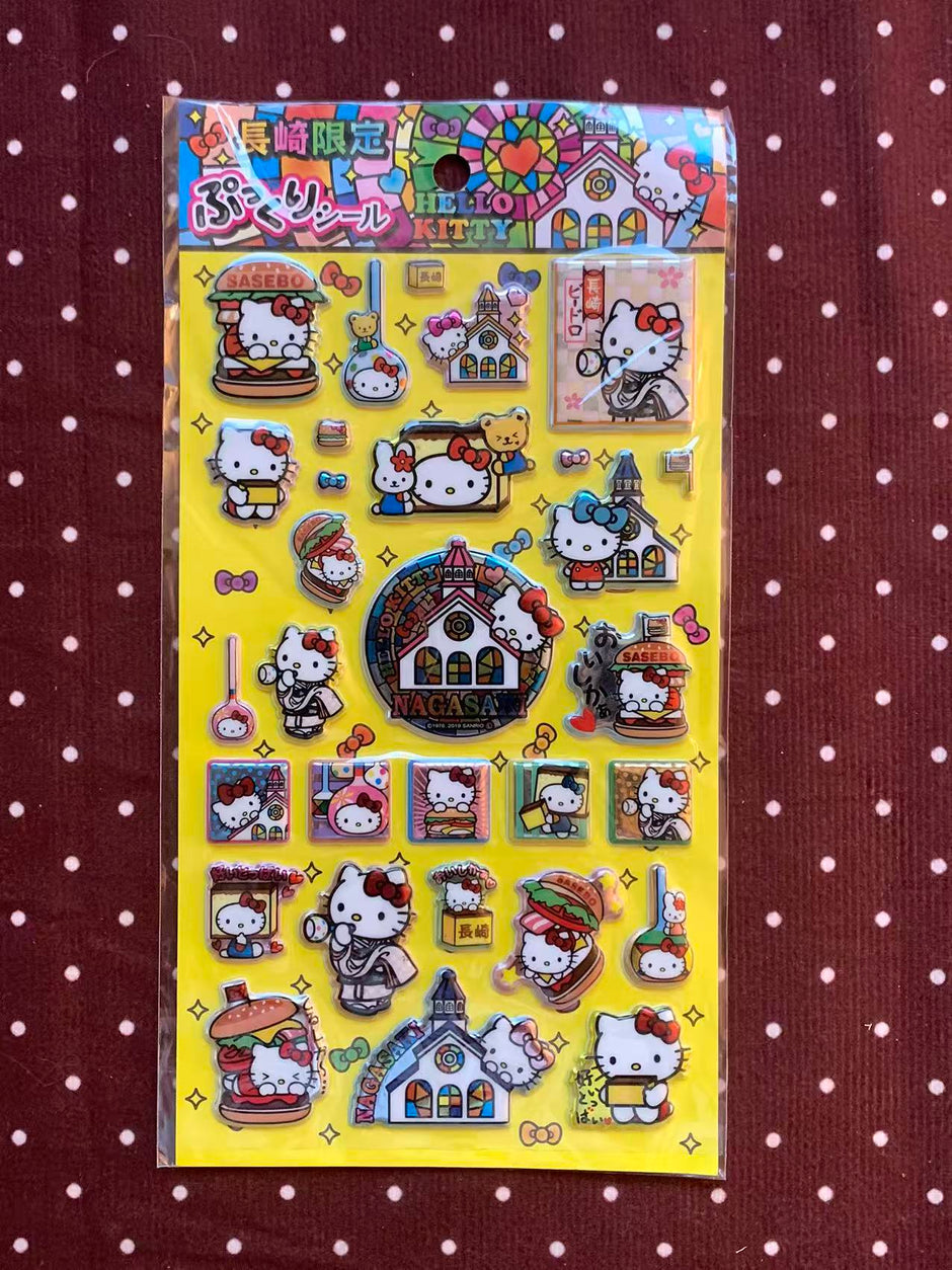 Vintage Hello Kitty Nagasaki Limited Stickers  2019