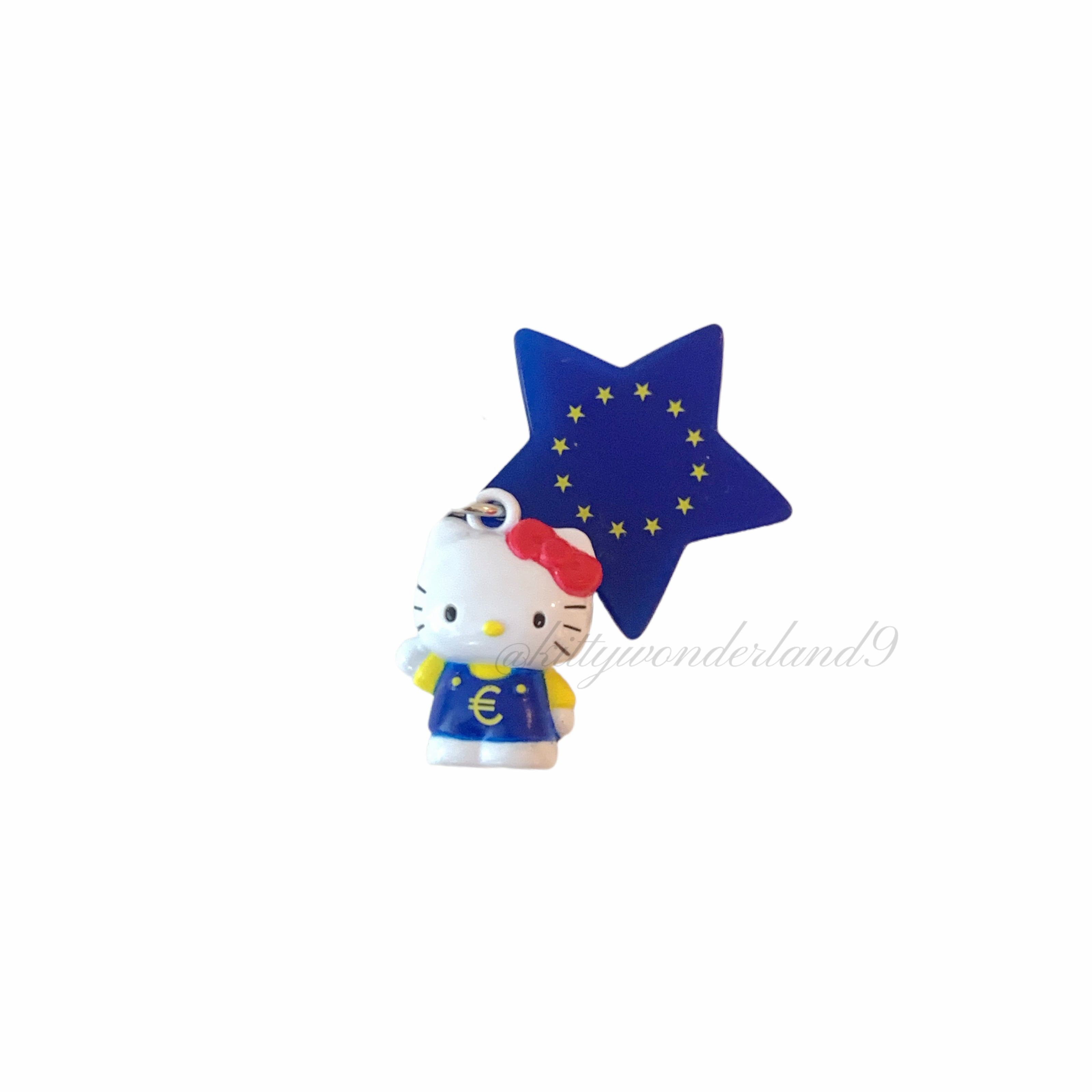 Hello Kitty Gotochi Keychain – 2006 European Union (欧州連合 EU) Delegation to Japan – Japan Exclusive Vintage