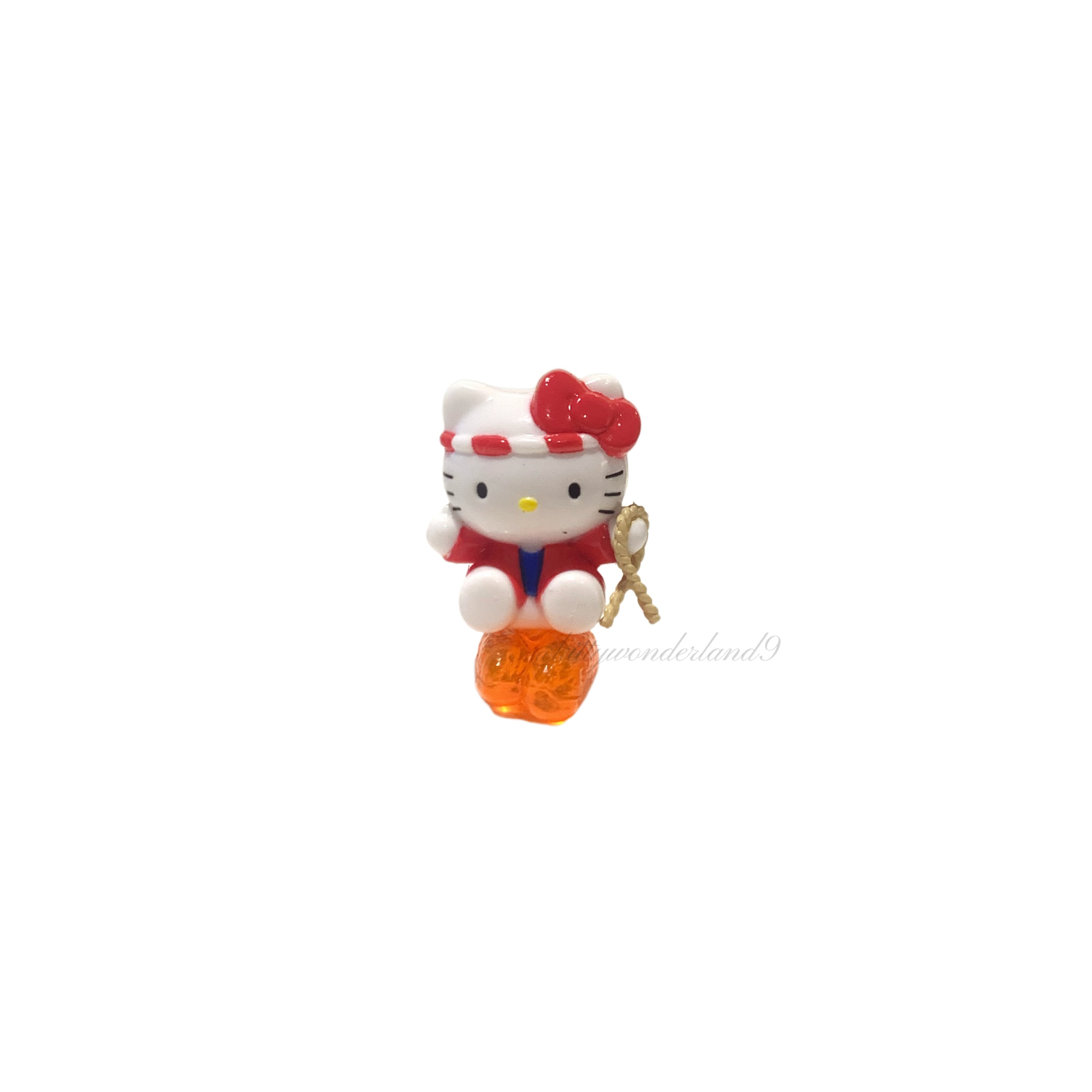 Hello Kitty Gotochi Keychain-2002 Fukuoka (福岡県) Hakata Yamakasa Festival – Japan Exclusive Vintage Keychain