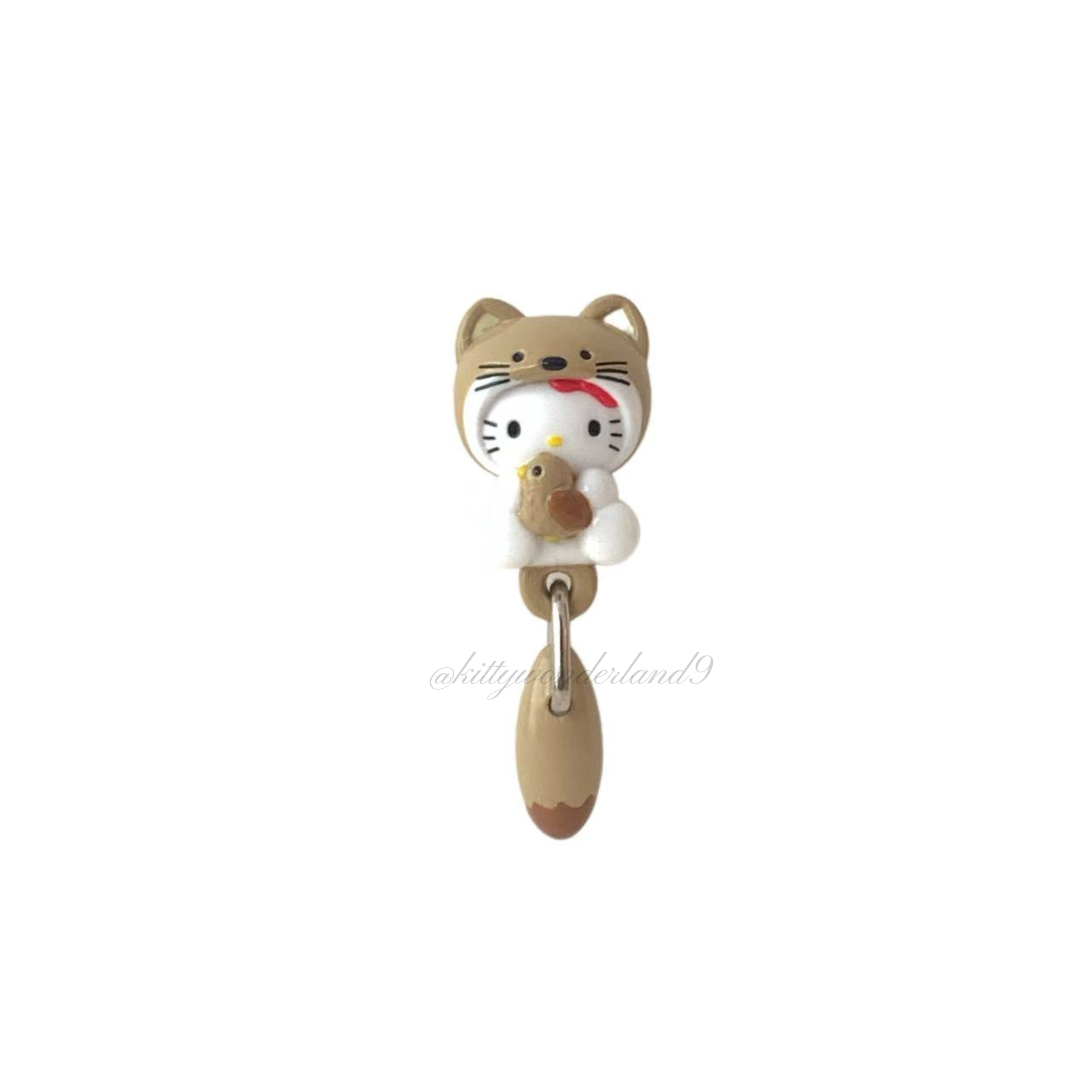 Hello Kitty Gotochi Keychain – 2003 Hokkaido (北海道) Flying Squirrel – Japan Exclusive Vintage