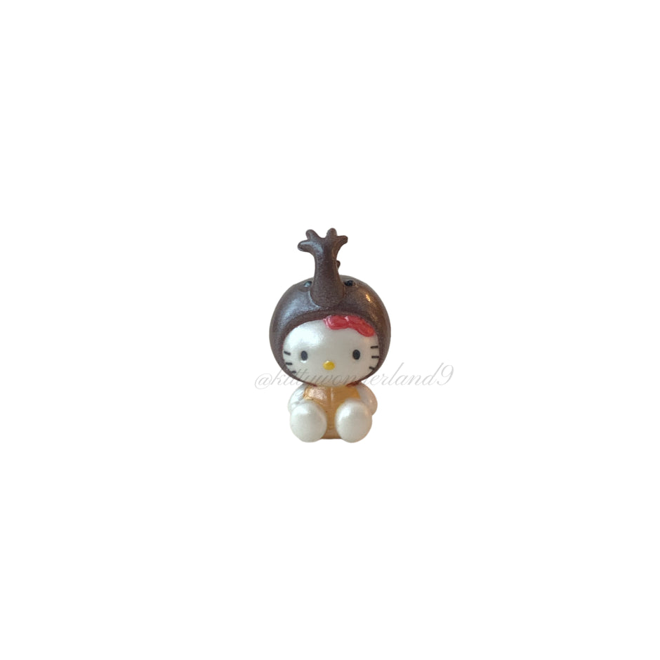 Hello Kitty Gotochi Keychain (with strap) – 2003 Summer Limited Kabutomushi – Japan Exclusive Vintage