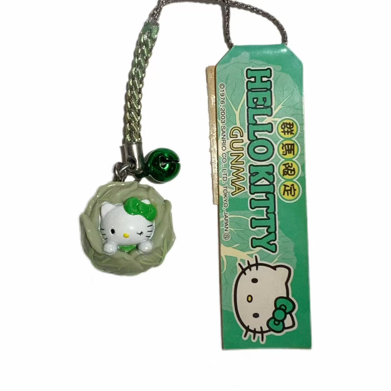 Hello Kitty Gotochi Keychain 2003 Gunma Cabbage Japan Limited Sanrio Charm Vintage