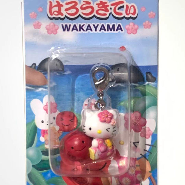 Hello Kitty Gotochi Keychain – 2002 Wakayama (和歌山県) Nanko Ume Plum – Japan Exclusive Vintage