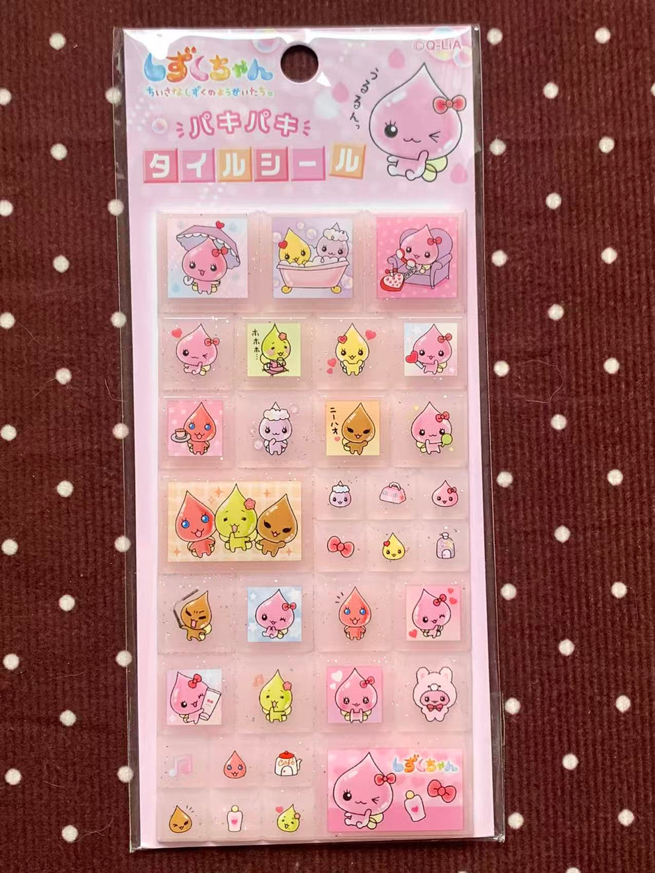 Heisei Retro Shizuku-chan Tile Stickers
