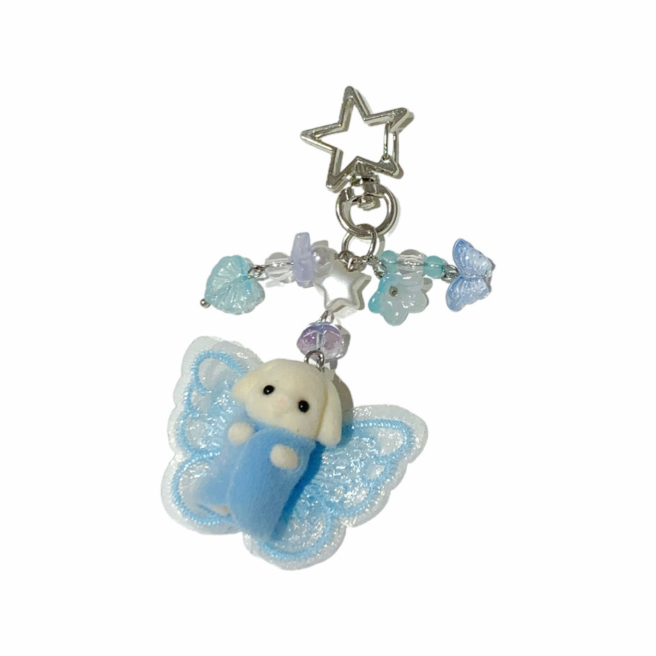 Sylvanian Families Handmade Keychain Set – Flora Rabbit Twins