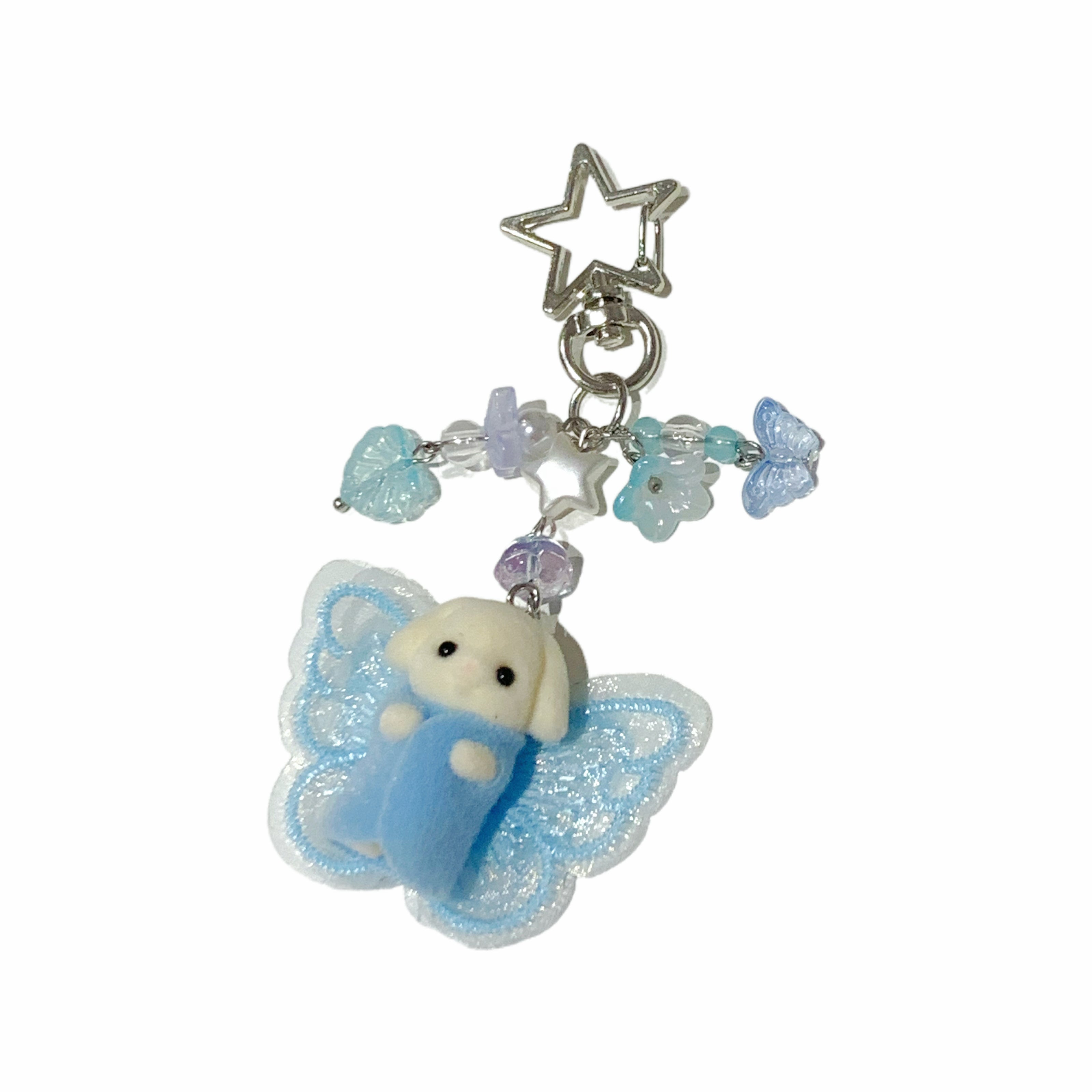 Sylvanian Families Handmade Keychain Set – Flora Rabbit Twins