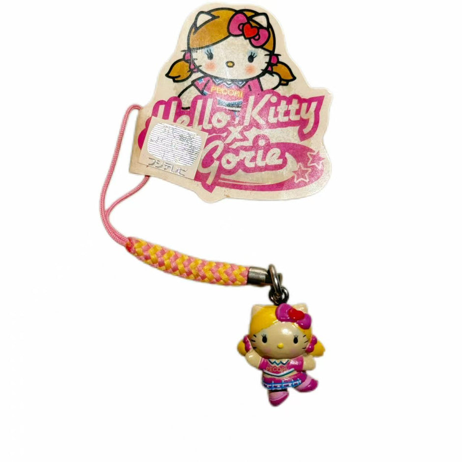 Hello Kitty x Gorie Keychain 2006 Sanrio Collaboration Strap Vintage