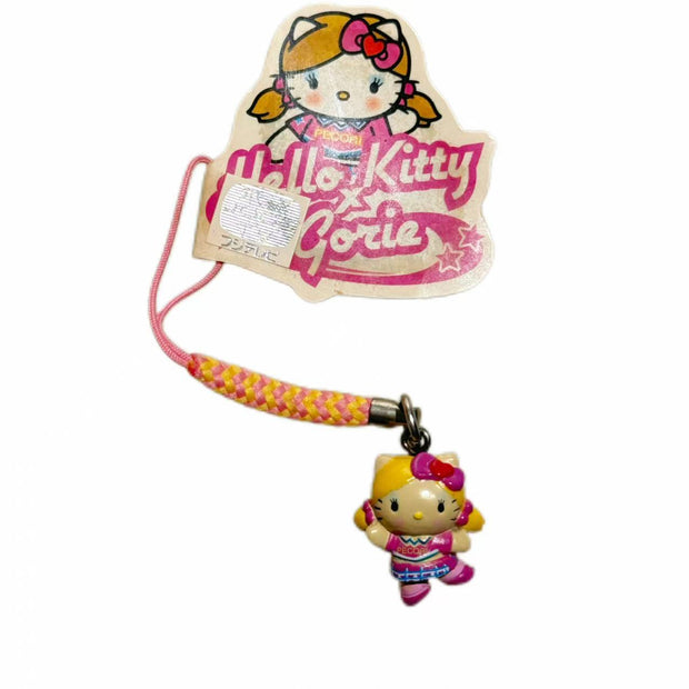 Hello Kitty x Gorie Keychain 2006 Sanrio Collaboration Strap Vintage