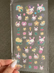 Heisei Retro Sweet Bunny & Squirrel Stickers