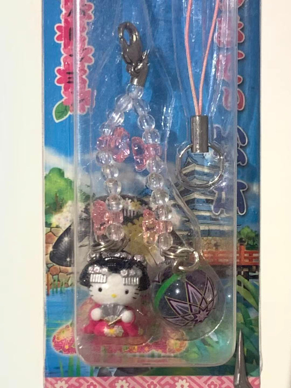 Hello Kitty Gotochi Keychain – 2003 Matsumoto (松本) Maiko – Japan Exclusive Vintage