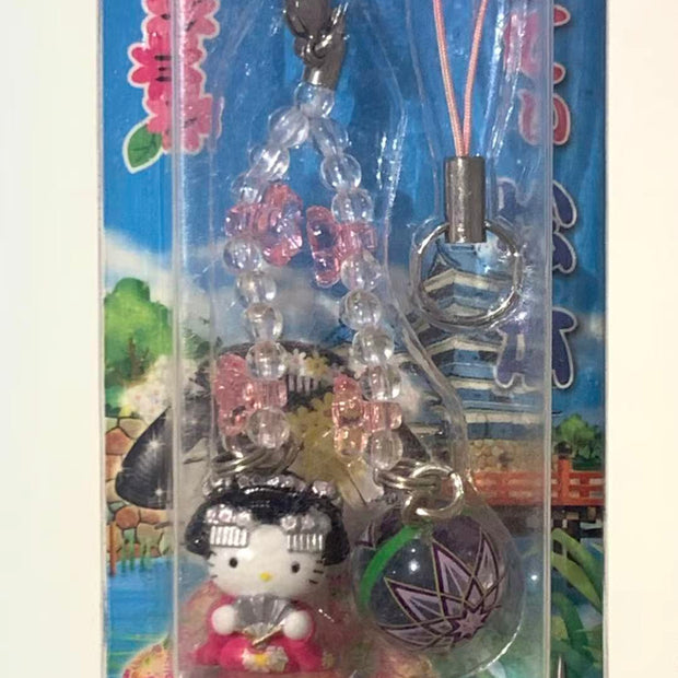 Hello Kitty Gotochi Keychain – 2003 Matsumoto (松本) Maiko – Japan Exclusive Vintage