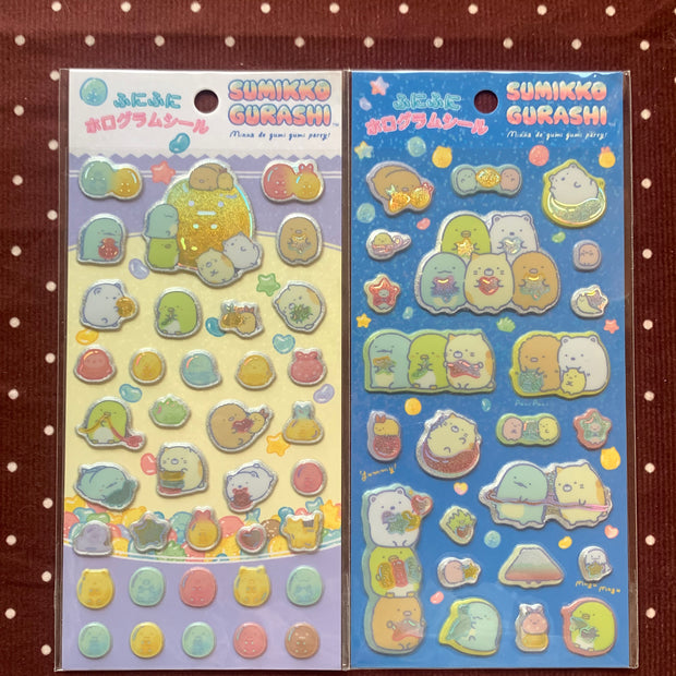 Sumikko Gurashi Gummy Party Hologram Puffy Stickers