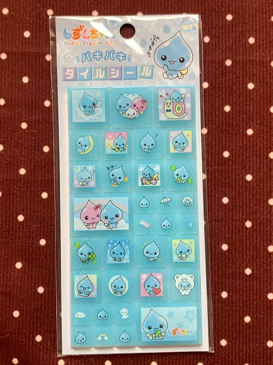 Heisei Retro Shizuku-chan Tile Stickers