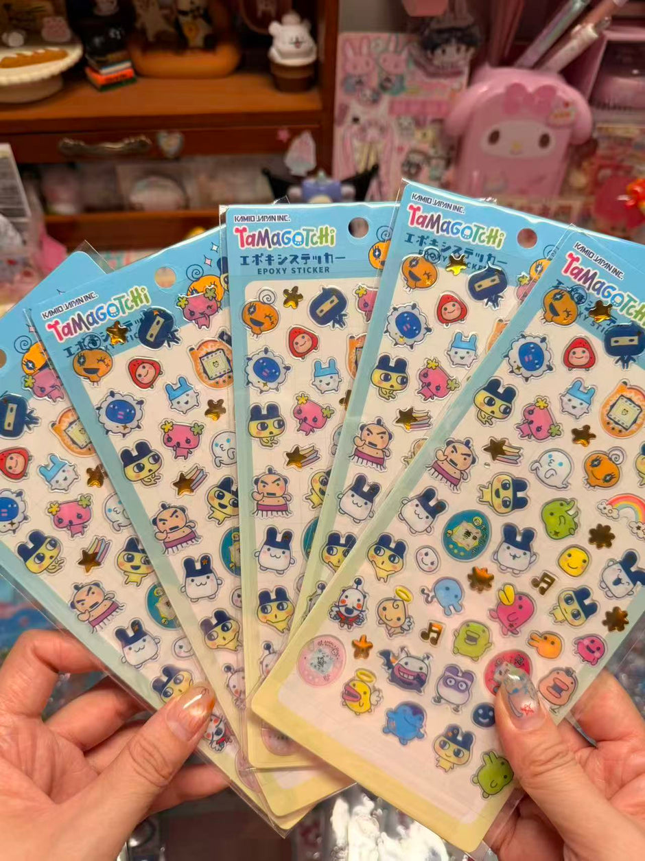Tamagotchi phone case epoxy stickers