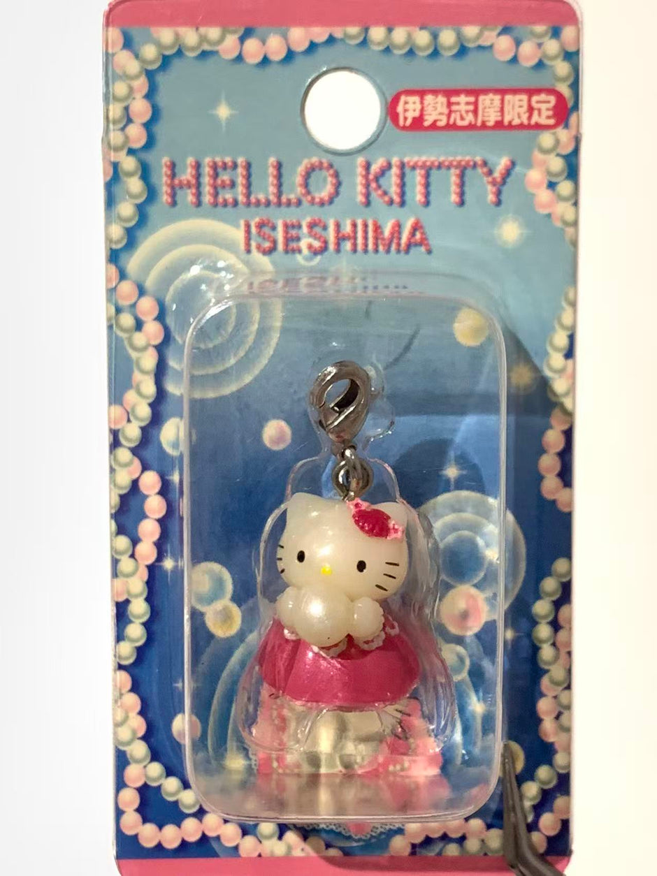 Hello Kitty Gotochi Keychain-2003 Mie (三重県) Ise-Shima Pearl – Japan Exclusive Vintage Keychain