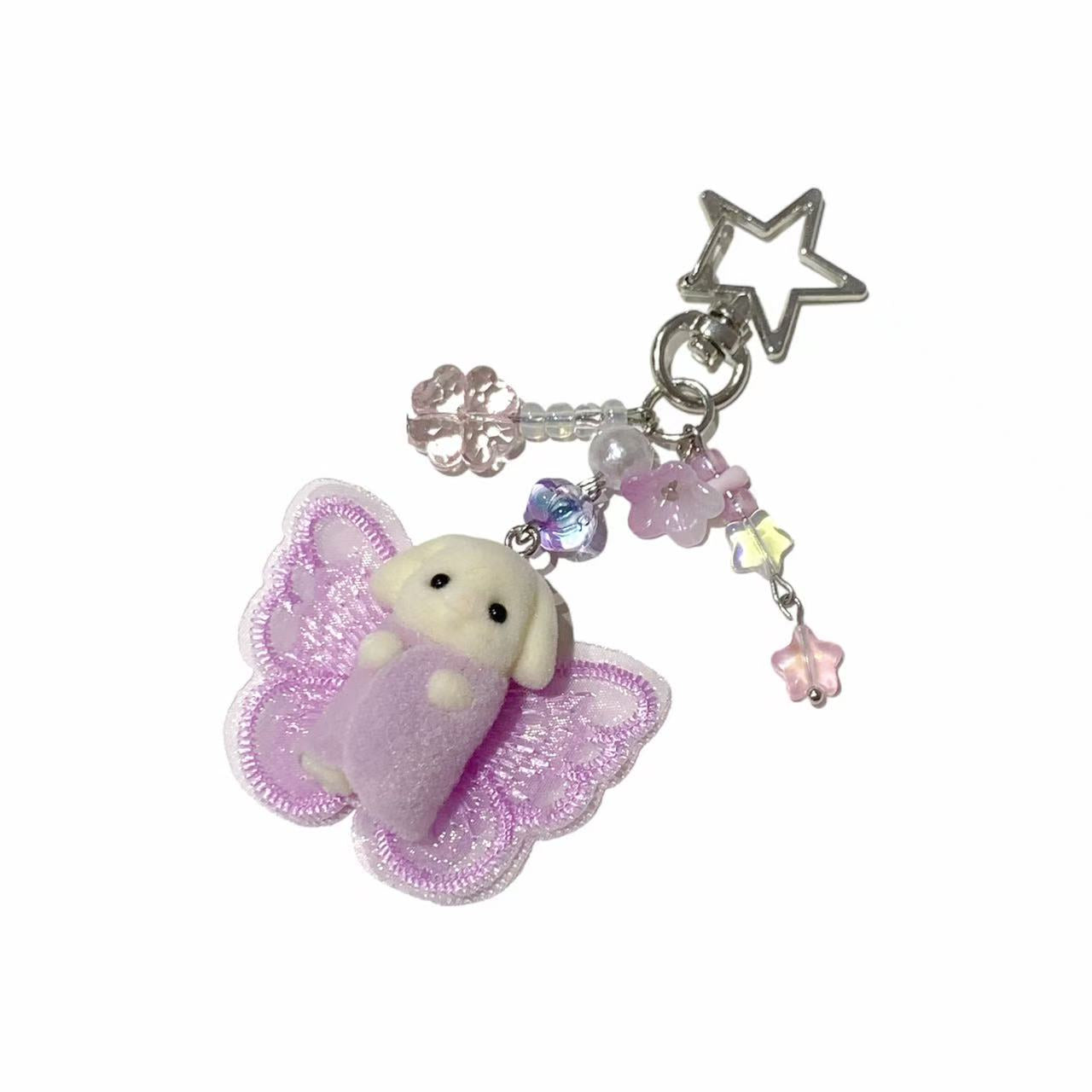 Sylvanian Families Handmade Keychain Set – Flora Rabbit Twins
