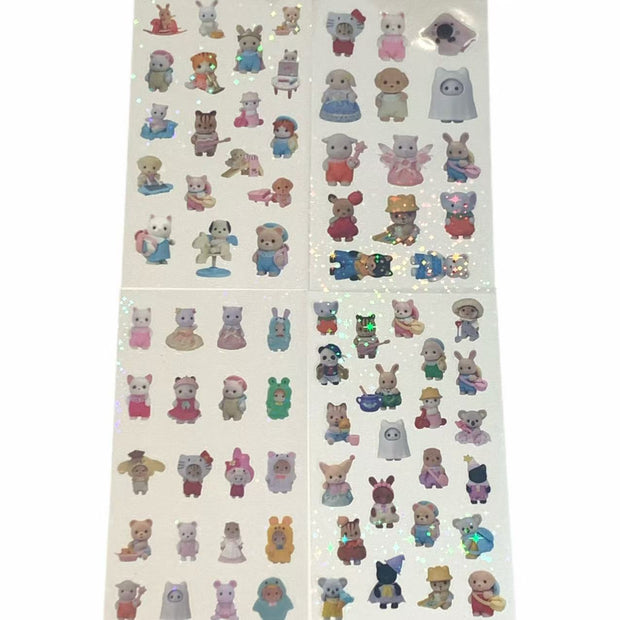 Sylvanian babies Sticker Sheet – Forest Family Vintage Series