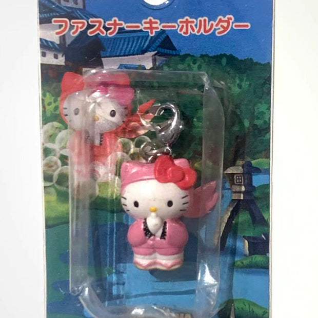 Hello Kitty Gotochi Keychain – 2001 & 2008 Ishikawa (石川県・金沢) Ninja Ver. – Japan Exclusive Vintage