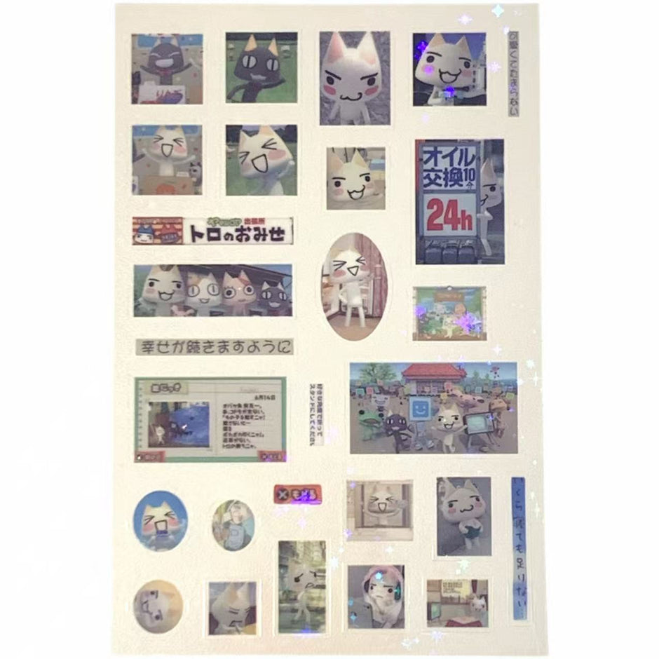 Toro & Friends Sticker Set – Doko Demo Issyo Retro Pixel Edition