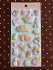 Rilakkuma puffy stickers