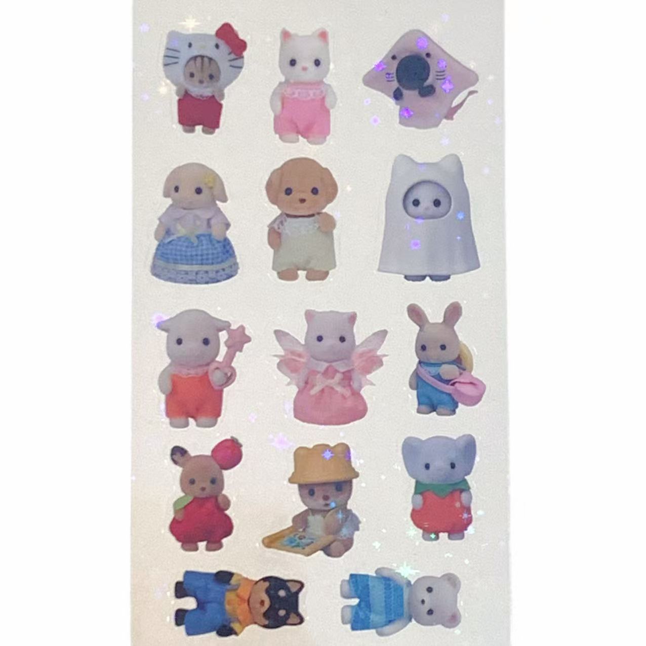 Sylvanian babies Sticker Sheet – Forest Family Vintage Series