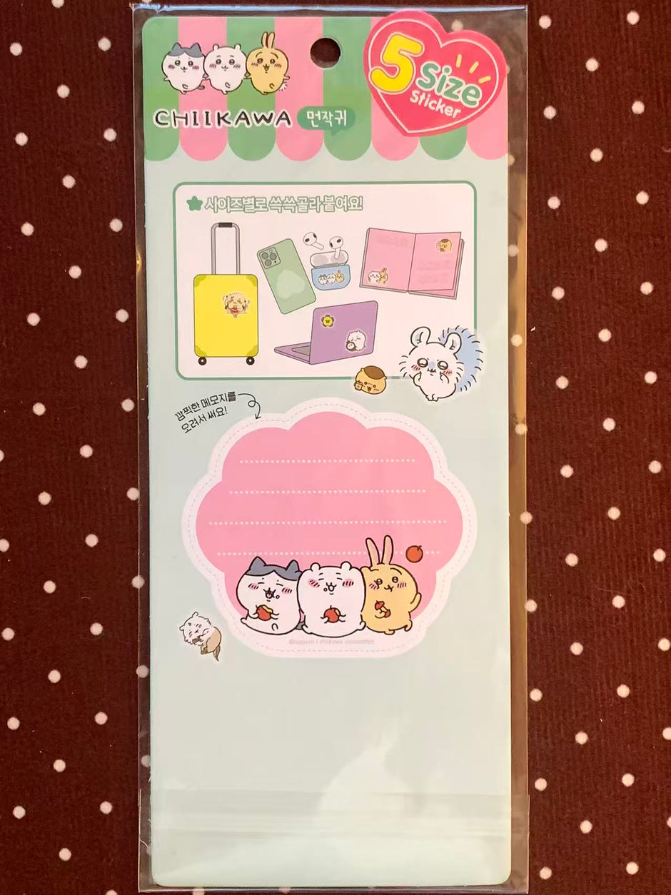 Chiikawa Friends 5-Size Sticker Sheet