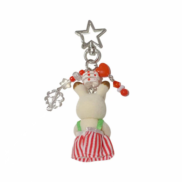Sylvanian Families Handmade Keychain – Chocolate Rabbit