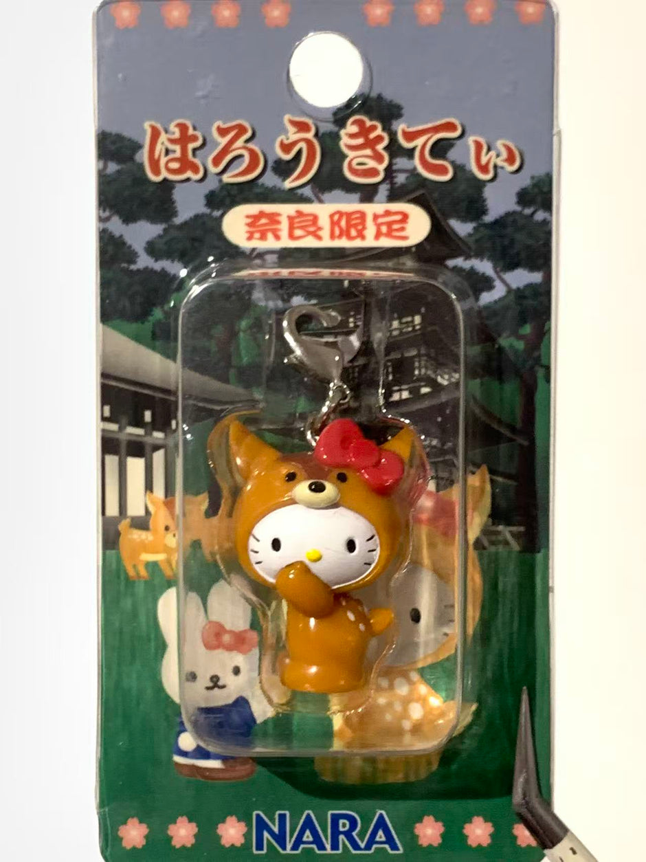 Hello Kitty Gotochi Keychain-2002 Nara (奈良県) Deer – Japan Exclusive Vintage Keychain