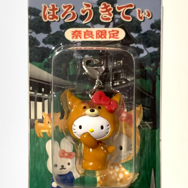 Hello Kitty Gotochi Keychain-2002 Nara (奈良県) Deer – Japan Exclusive Vintage Keychain