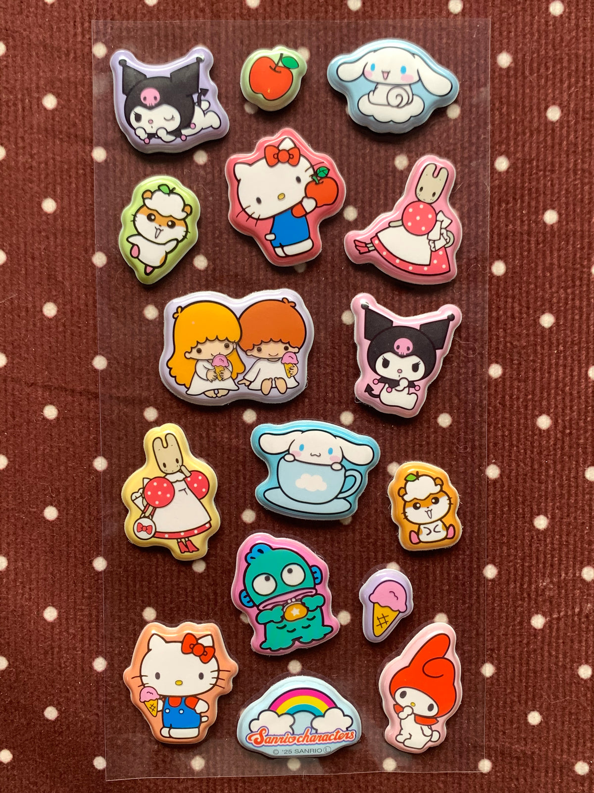 Sanrio Characters Puffy Stickers
