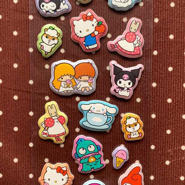 Sanrio Characters Puffy Stickers