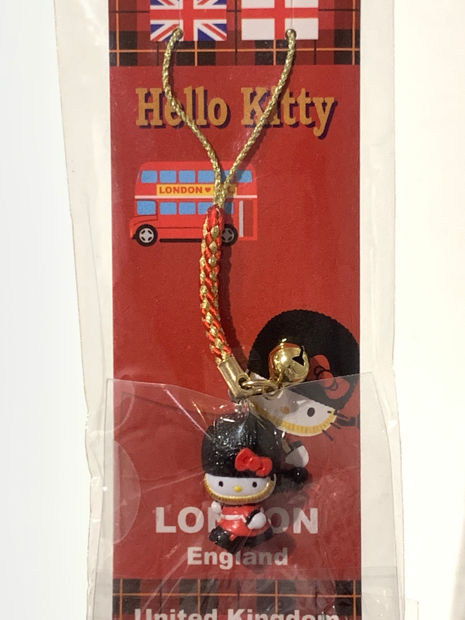 Hello Kitty Gotochi Keychain-2009 UK (イギリス) Royal Guard London – World Collection Series Japan Exclusive Vintage Keychain
