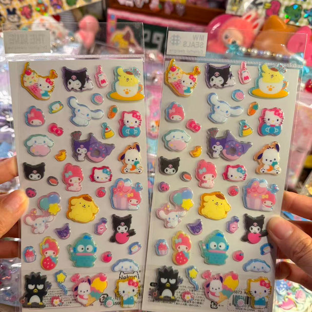 Heisei Retro sanrio dessert stickers