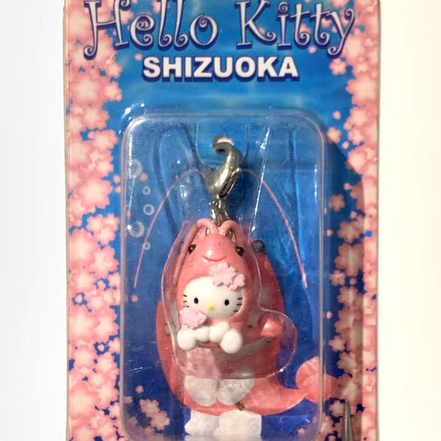 Hello Kitty Gotochi Keychain-2003 Shizuoka (静岡県) Sakura Shrimp – Japan Exclusive Vintage Keychain