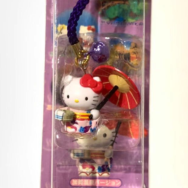 Hello Kitty Gotochi Keychain-2003 Ishikawa (石川県) Yamanaka Onsen – Japan Exclusive Vintage Keychain