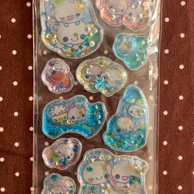 Heisei Retro Awawa-chan Water-in Stickers-002