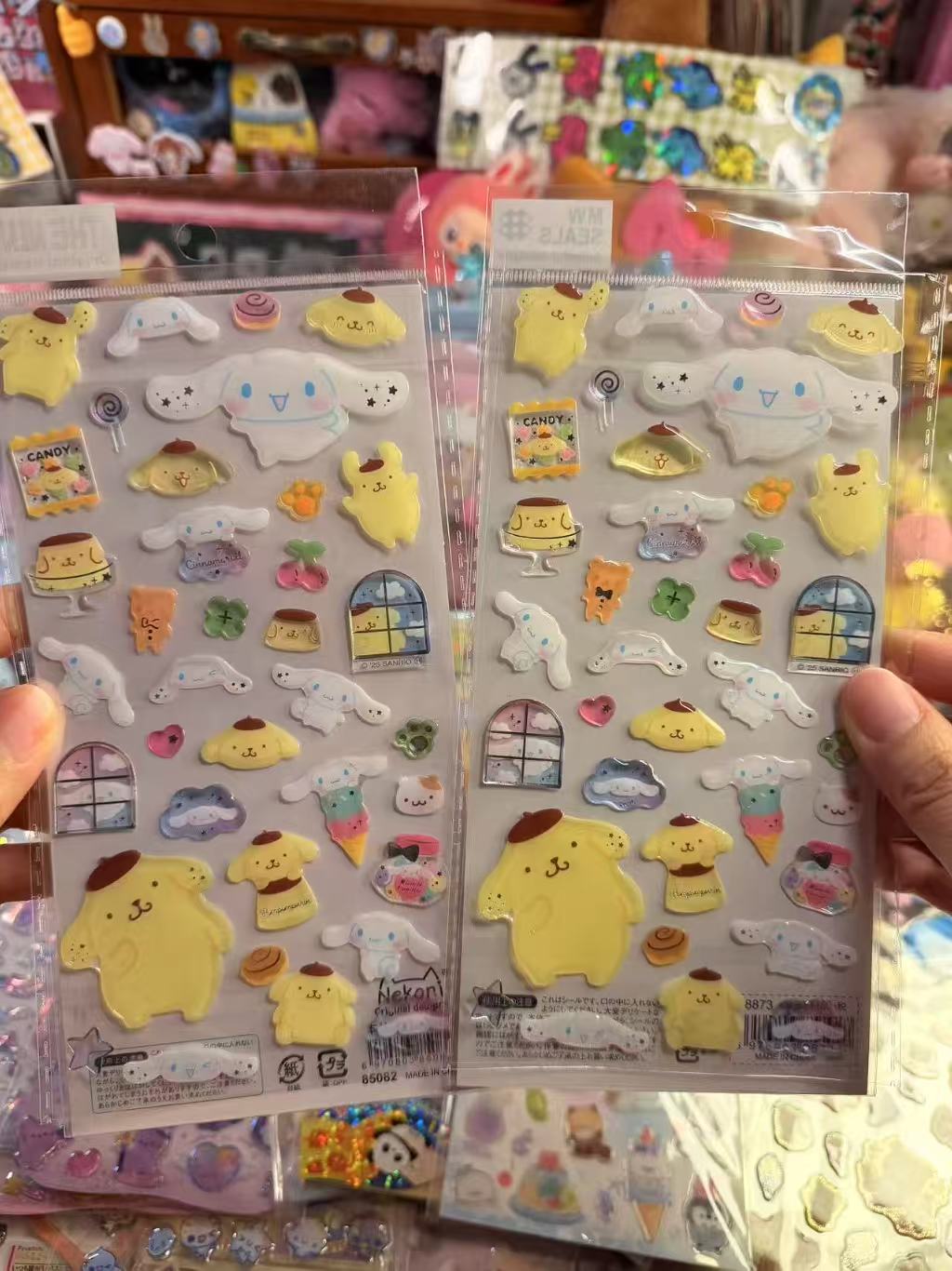 Sanrio  Pompompurin & Cinnamoroll stickers