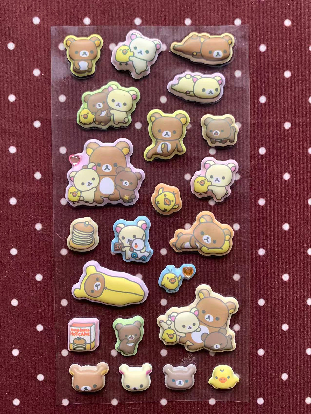 Rilakkuma & Friends Puffy Stickers
