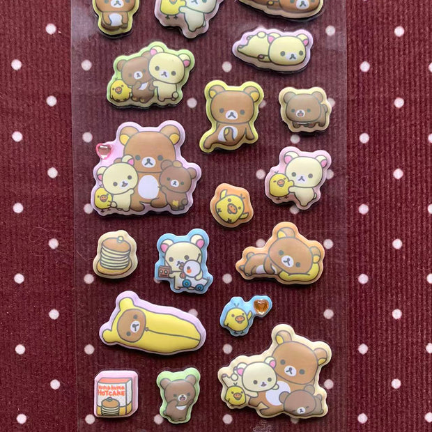 Rilakkuma & Friends Puffy Stickers