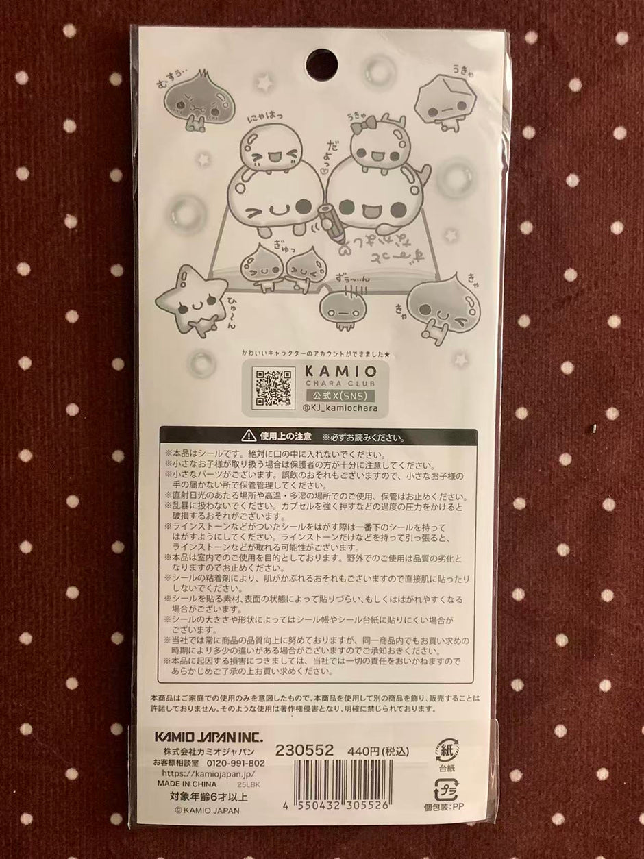 Heisei Retro Awawa-chan 3D Shaker Stickers