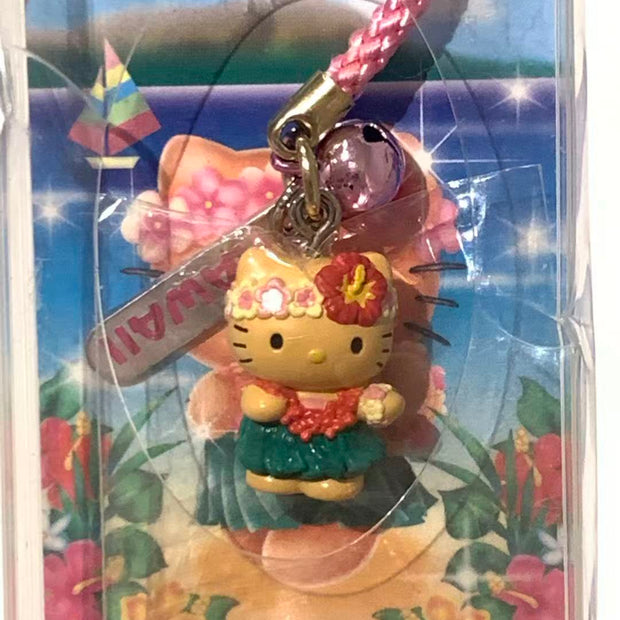 Hello Kitty Gotochi Keychain –2008 USA Hawaii Hula Dance – Japan Exclusive Vintage
